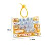 Cute Chicken Stress Relief Sensory Toy 26 Key Keyboard Keychain Bag Ornament for Kids Classroom Reward Gifts