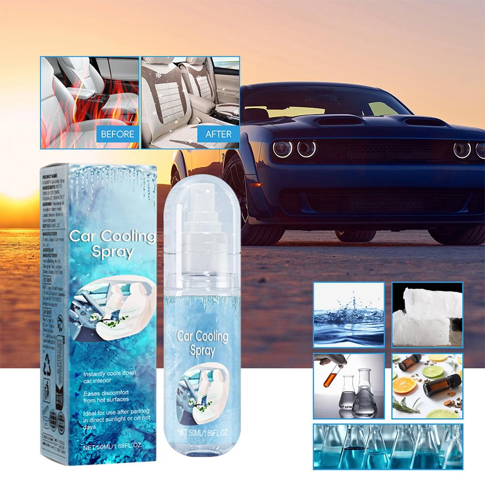 Car Cooling Spray Rapid Temperature Reduction For Summer,Non-Flammable Mist,Long-Lasting R Safe P1B2