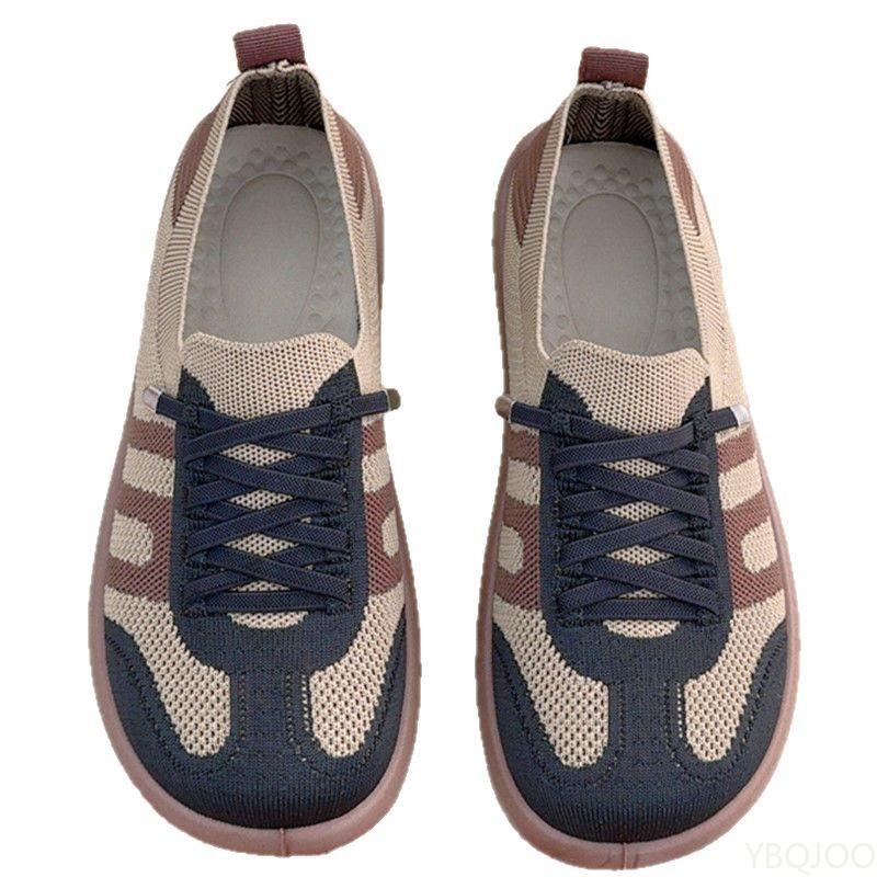 Spring New Fashion Versatile Women's Flats Casual Comfortable Shoes Soft Soled Non Slip Shoes Lightweight Breath Women's Shoes