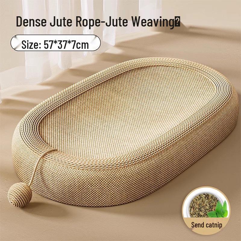 Sisal Cat Scratching Post with Bed, Claw Board, and Durable Sisal Mat for Cats.