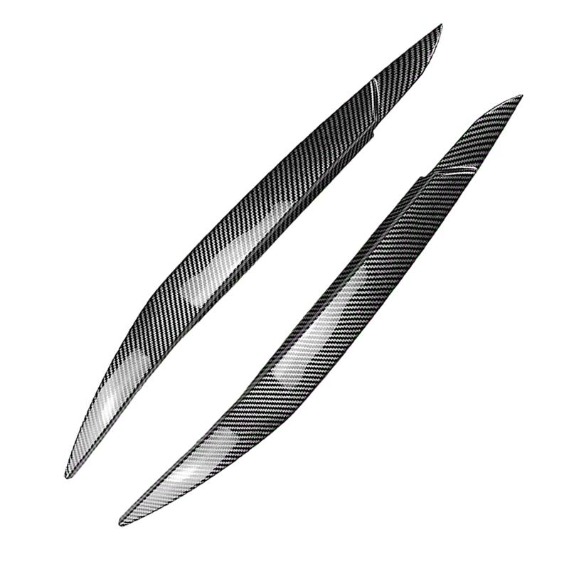 A90Q-Eyebrow Cover Trim For Car Headlights For BMW X6 E71 2008-2014 Car Headlight Eyelids Lids Lamp Replacement Parts