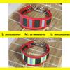 Pet Reflective Collar Leash Gree Greyhound Whippet Thin Dog Canvas Luminous Collar for Small/Medium/Large Dogs