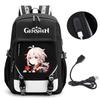 3 Piece School Backpack Set for Students Large Capacity Oxford Cloth Schoolbag with Shoulder Strap and Pencil Case