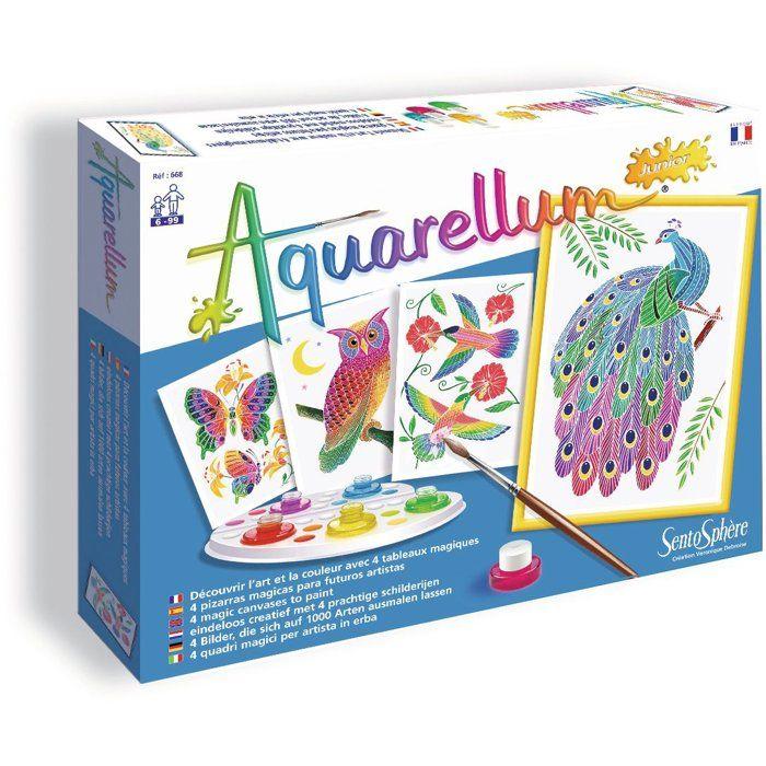 Peinture aquerelle - sentosphere - aquarellum junior - dans le parc - 5 couleurs - sertissage sur papier vélin - dès 6 ans