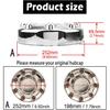 1Pc 252mm(9.92inch) Wheel Center Cap for Ford F350 Wheel Rim Replacement 5C3Z-1130-SA Hub Cap, Chrome 8 Lug Wheel Cover.