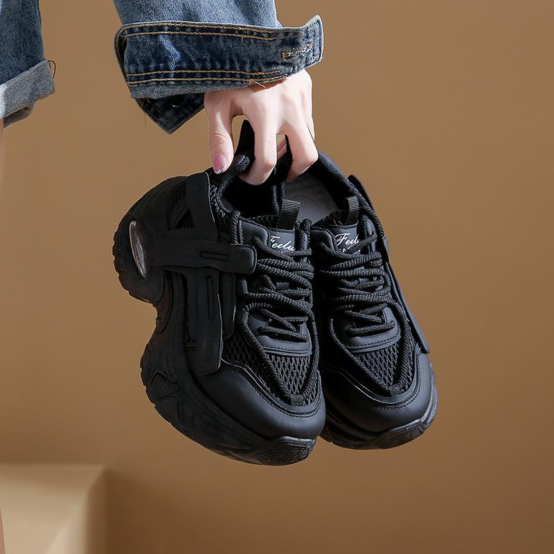ins new dad shoes women's autumn students running sports thick soles increase height casual street shooting