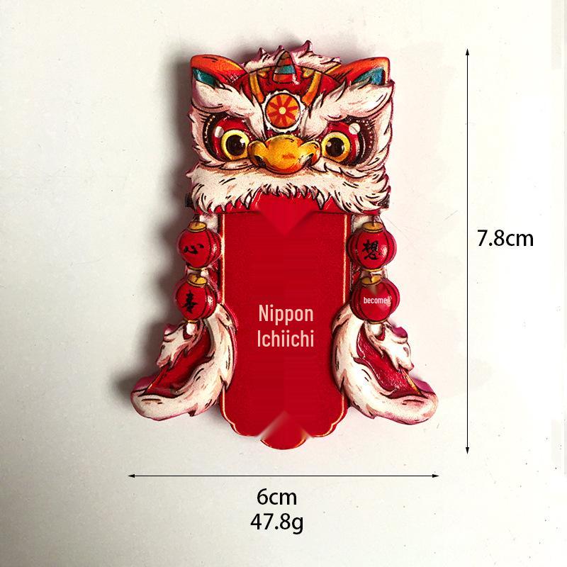 God of Wealth 3D Cartoon Lucky Cat Refrigerator Magnet