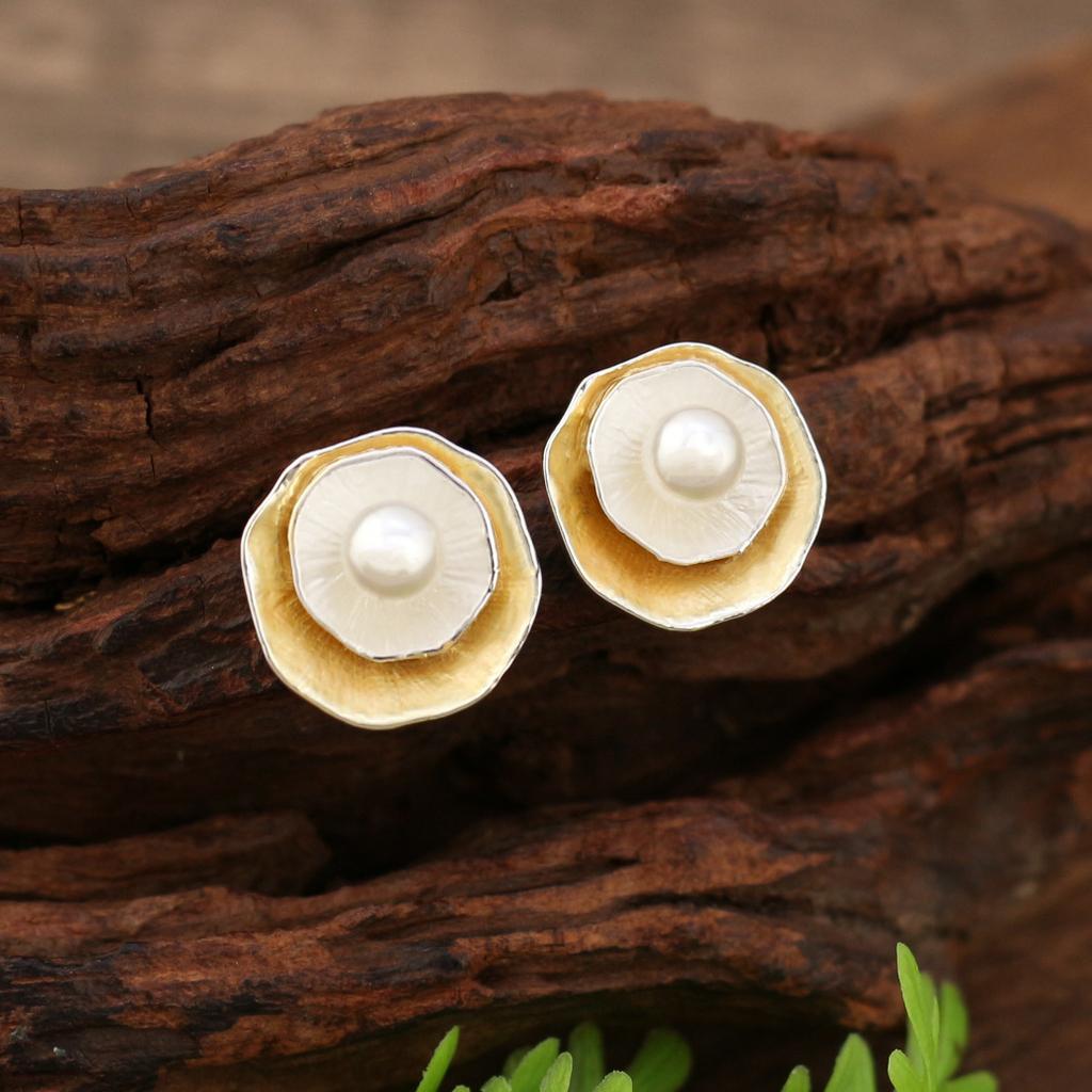New Round Flower Color Drip Alloy Stud Earrings, Multi-layer Oil Women's Premium Earrings