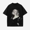 Unisex Cotton Graphic Tee Streetwear Short Sleeve T-Shirt Fall Youth Casual Wear