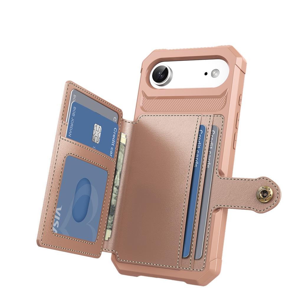For iPhone Air Case with Card Holder PU Leather + TPU Phone Back Cover