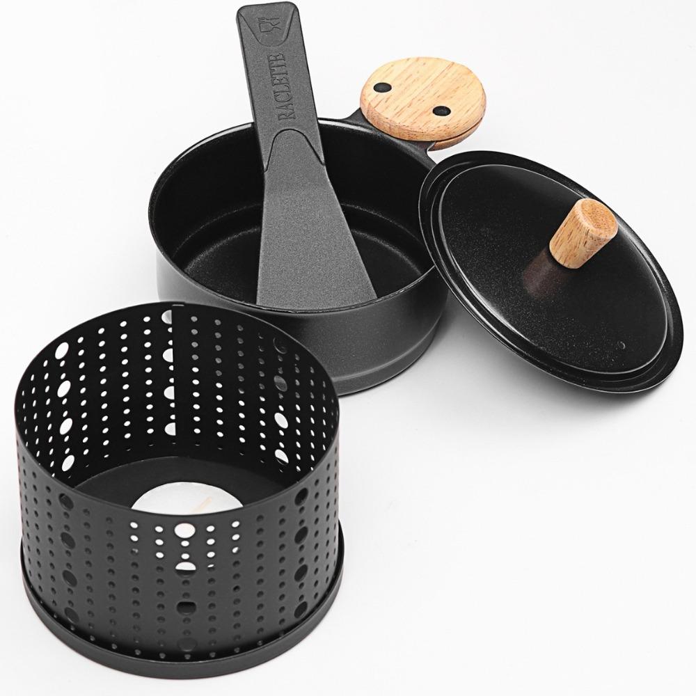 Windproof Cheese Grill Cylindrical Butter Melter Portable Cheese Raclette Pot Baking