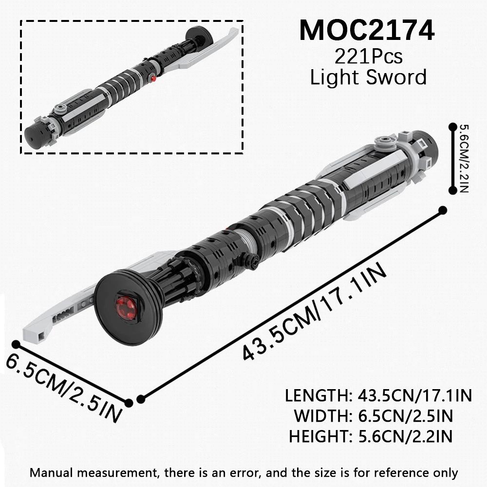 MOOXI Lightsaber MOC Bricks Set Dueling Blaster Laser Movie Space Wars Light Sword Hilt DIY Building Block Weapon Kids Toys Gift