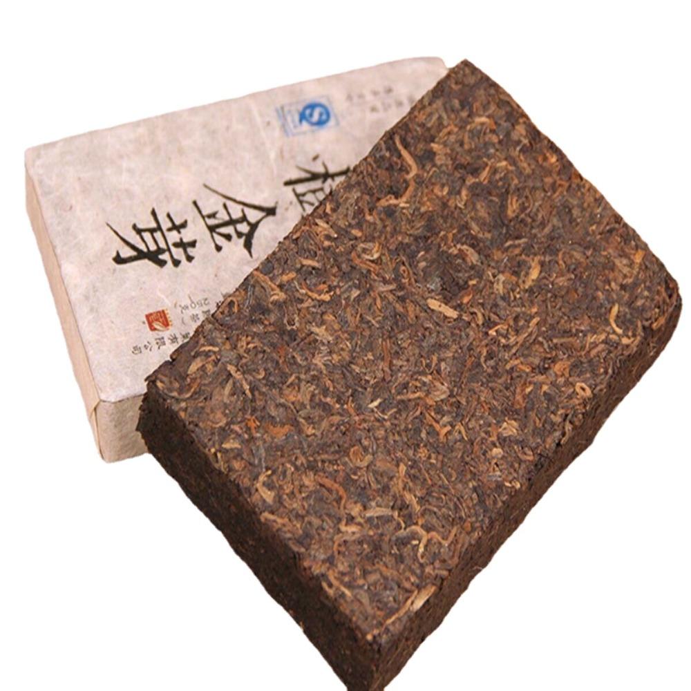 Yunnan Puerh Tea Cake Ripe Natural Ancient Tree Golden Bud 250g