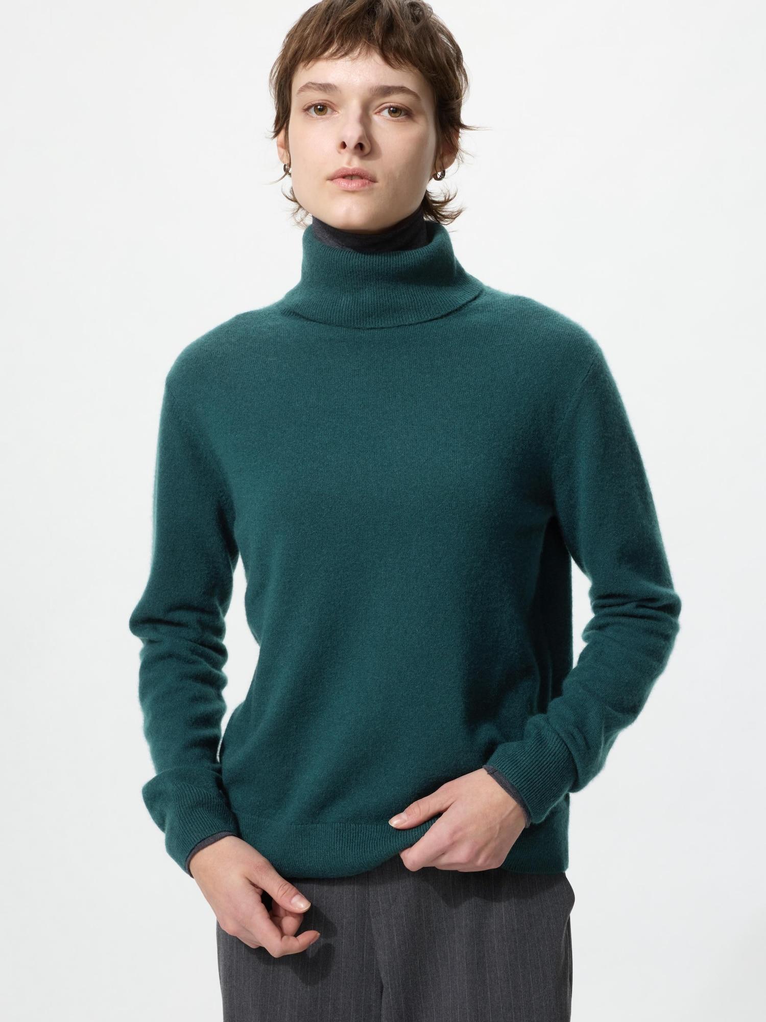 Uniqlo Cashmere Turtleneck Sweater 58 DARK