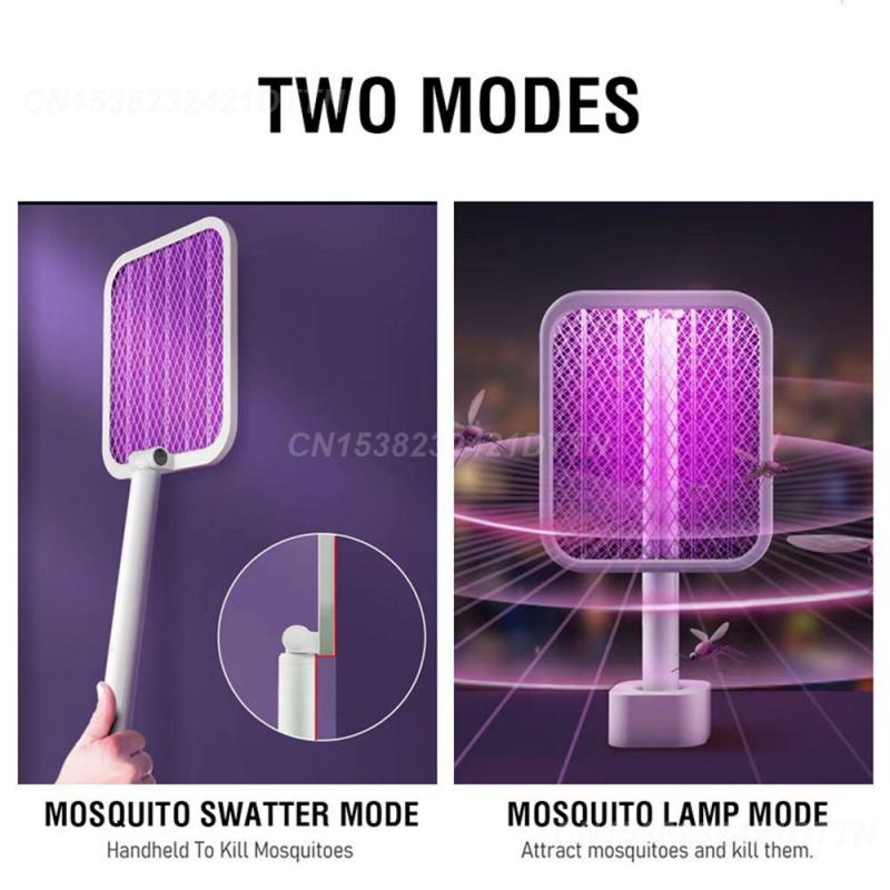 Fly Swatter Summer Boxed Electric Mosquito Swatter Bug Zappers Mosquito Fly Swatter Usb Charging 410x220x55mm Mosquito Swatter