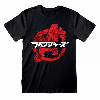 Avengers Unisex tričko s logem anime pro dospělé