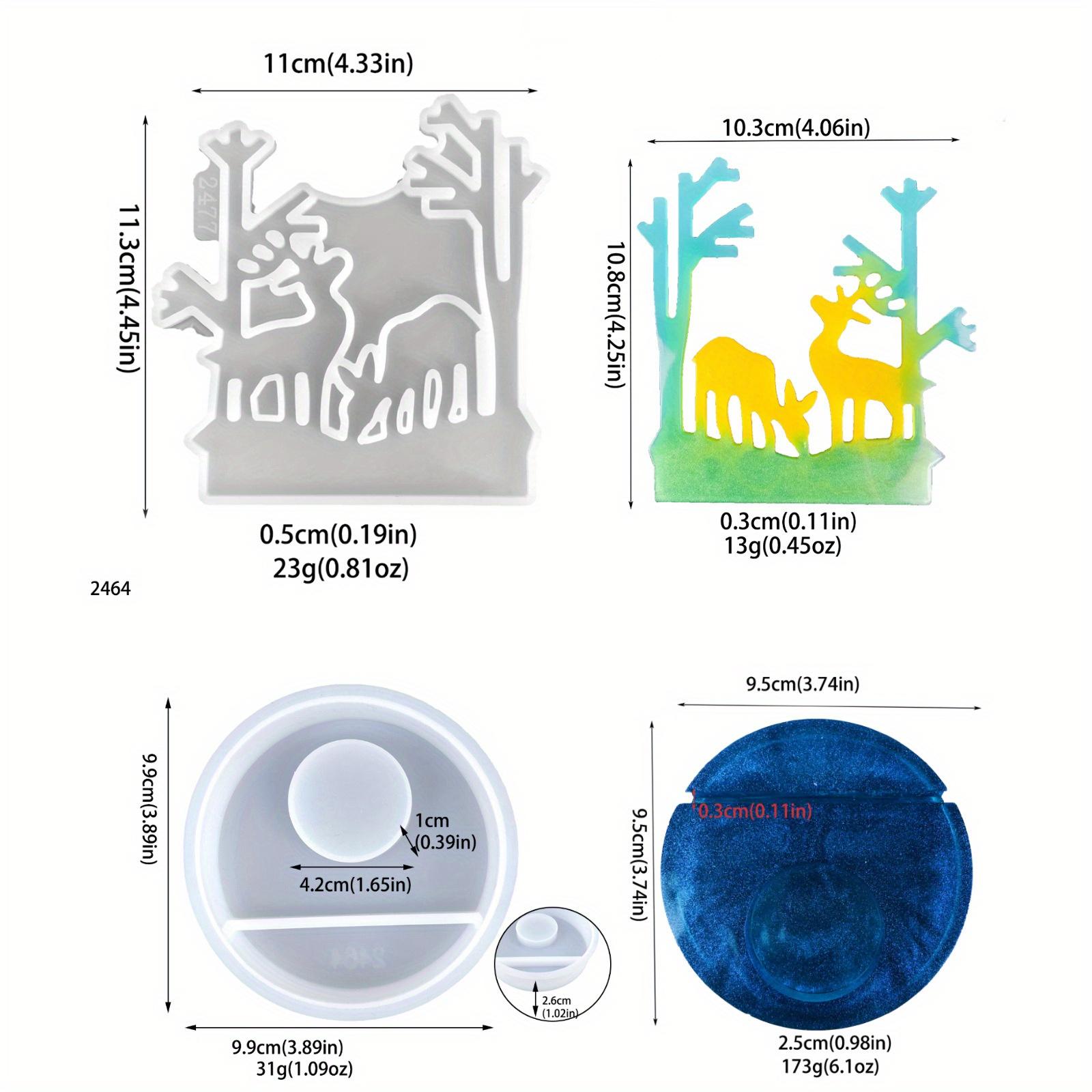 

2pcs/set,diy Fawn Candlestick Inserts,reflection Plaster Molds,diy Woodland Fawns,silicone Molds,home Decor,craft Lover Gifts Pack of 2 белый