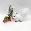 1Pcs Miniatures Plush Simulation Squirrel Ornaments Mini Artificial Squirrel Figurines Fake Animal Christmas Table Decoration