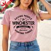 Supernatural TShirt Winchester Brothers Shirt SPN TV Series Fans Gift T-shirt Menunisex Fashion Summer Crewneck Cotton Tee Tops