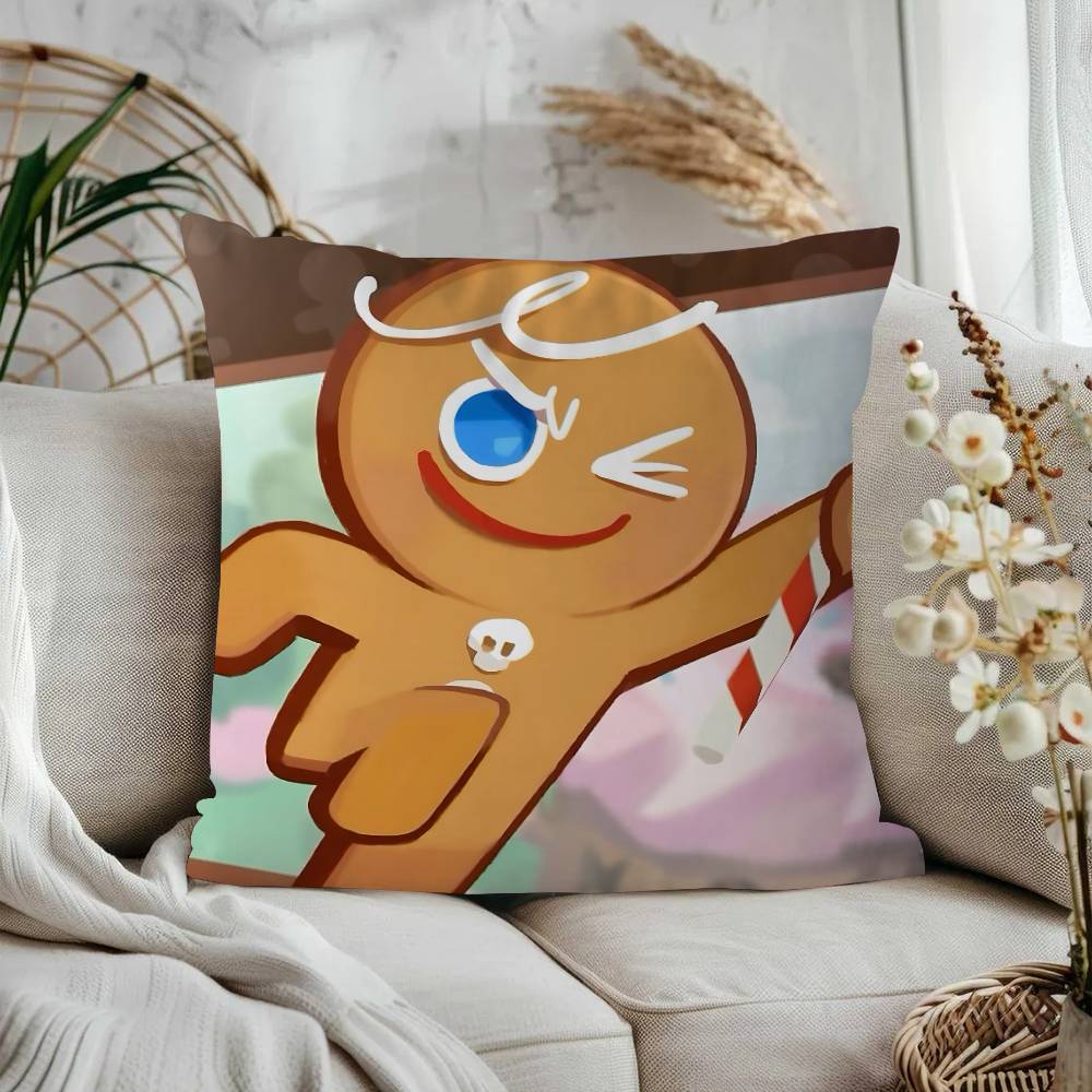 Anime Cookie Run K-Kingdom Personalized Pillow Cover Kids Bedroom Wild Party Decor Pillowcase Kid Birthday Shower Gift