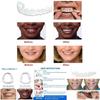 Fake On Snap Teeth Upper Lower Dental Veneers Denture Tooth Cover Set Simulation