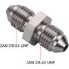 3AN Male to 3AN Male Stainless Steel Brake Clutch Fuel Oil Fitting Adapter Coupler