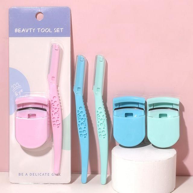 magrinta - Set: Eyebrow Razor + Eyelash Curler 8716 - Random