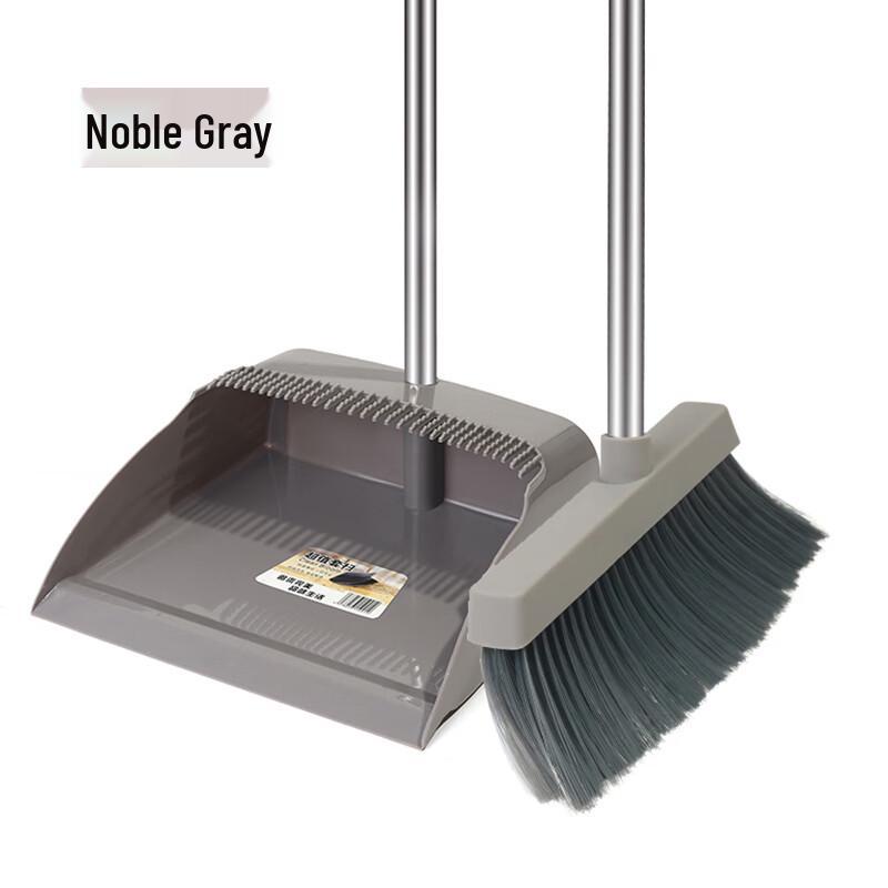 Ally Soft-Bristle Broom and Dustpan Set