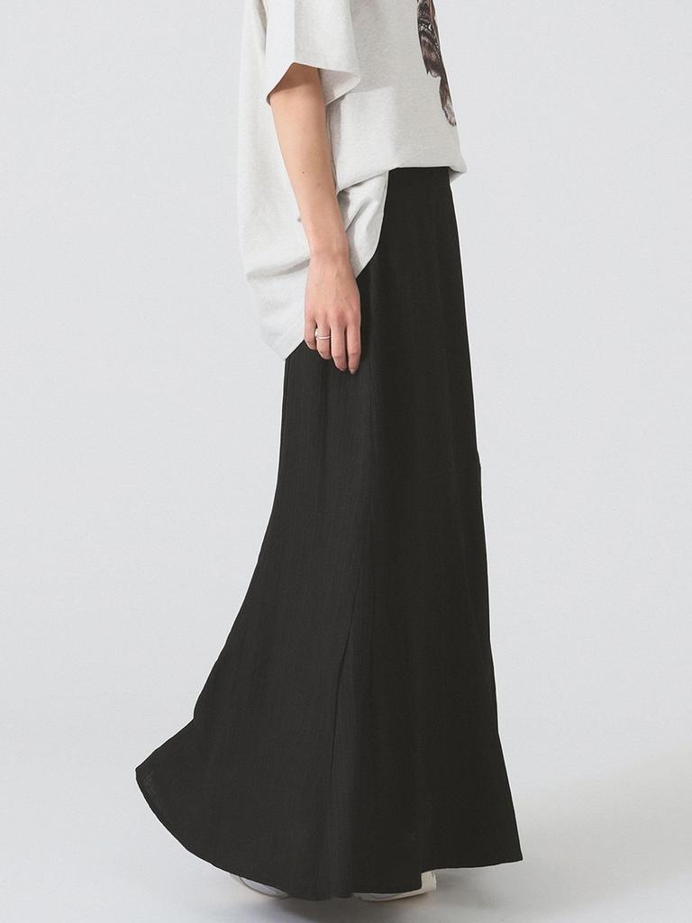 Skirt Jacquard Mermaid Skirt BLACK 1 [Raybeams] Women's