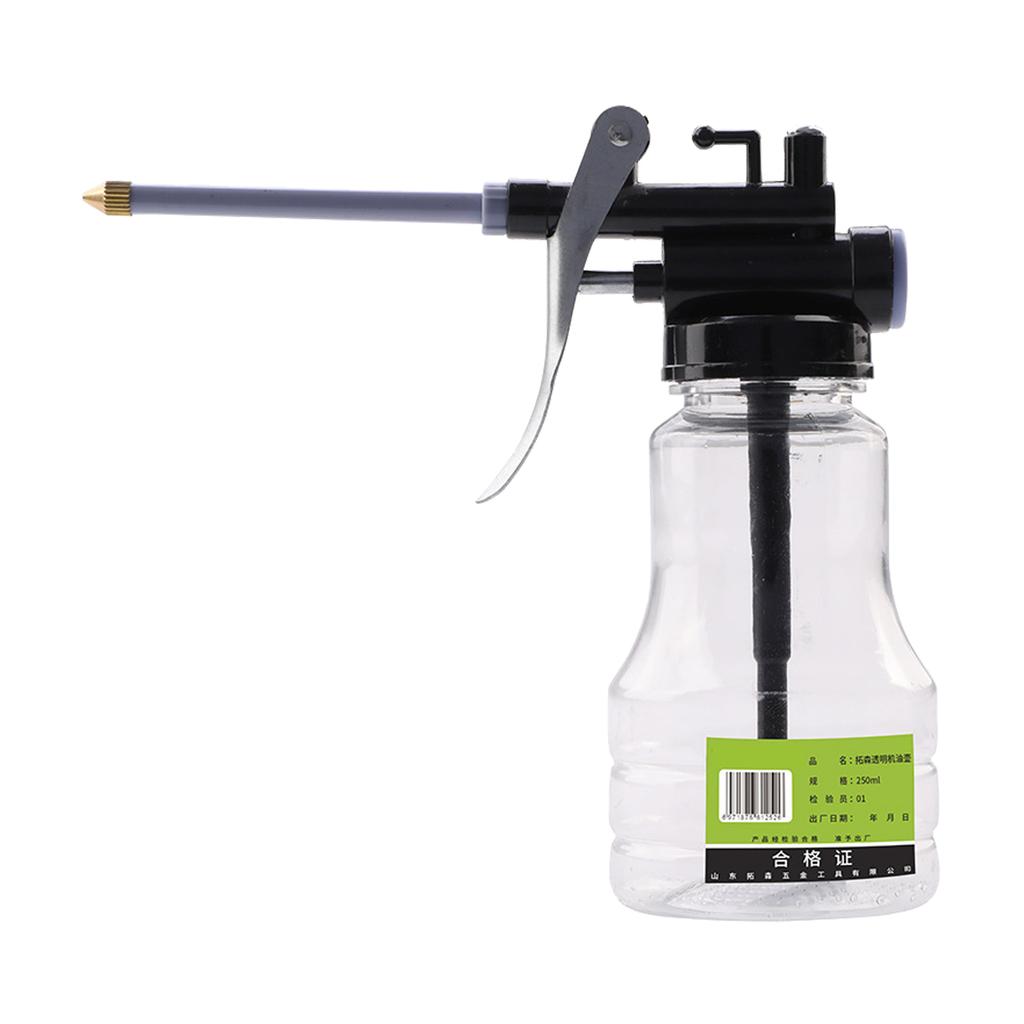 250ml High Pressure Hand Pump Oiler Lubrication Oil Can Bottle  with Long Nozzle Oil Pot Spray Lubrication Oil Can Bottle