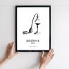 A3 Framed Art Stylish French Black and A3 Poster x Framed Poster, Perfume, Monochrome, Interior, Perfume, Antique, White, (420 297mm),