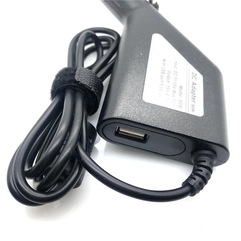 Car Charger 90W 19V 4.74A for Laptops Charging Solution Optional 34 Tips Various