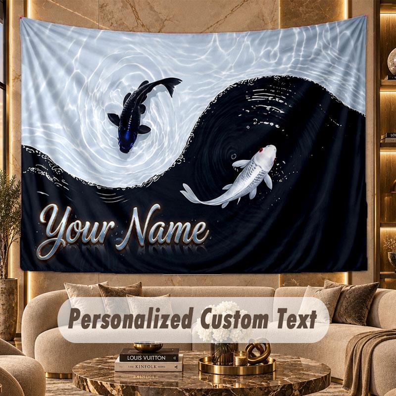 Music General (72) Theme Wall Tapestry Customized With Name Text Personalized Hanging Tapestry For Bedroom Living Room Decor