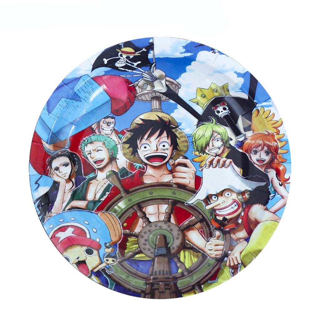 One Piece Birthday Party Supplies: Disposable Tableware Set & Decorations