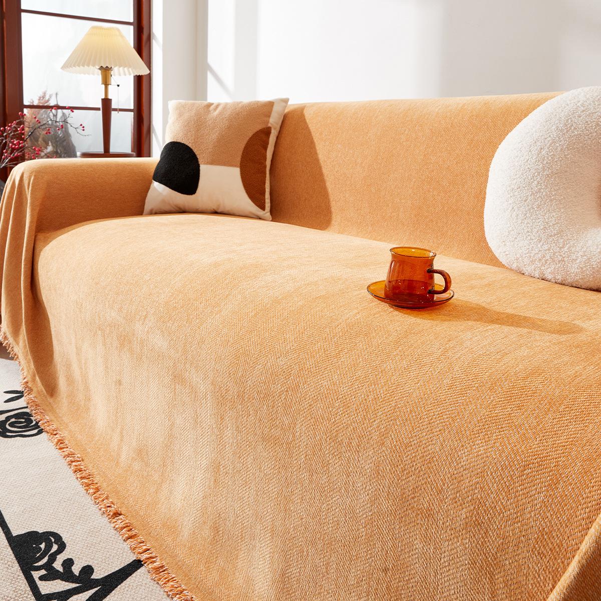 

Чехол для диванного полотенца с узором «елочка» Four Seasons Universal Full Covered High-End Sofa Vestido Covers Blanket 180*130cm