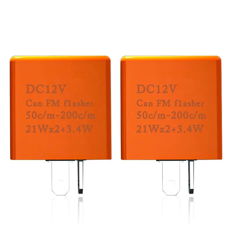 Releu LED Intermitent Motocicletă 12V Viteză Reglabilă 2 Pini Releu LED Electronic Intermitent pentru Semnalizare Motocicletă Înlocuire Directă