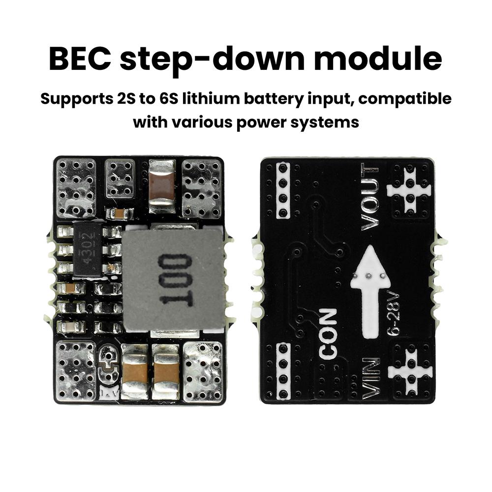 Step Down Voltage Regulator Module Compact Buck Converter with High-Efficiency BEC for RC Drones FPV Models