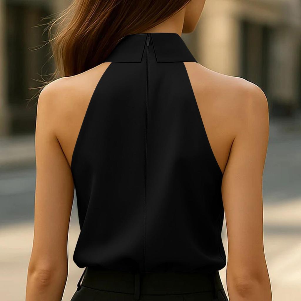 Top Primaverili da Donna Camicetta con Nodo sul Davanti Camicie Estive da Donna Top Eleganti da Donna Abbigliamento da Ufficio alla Moda