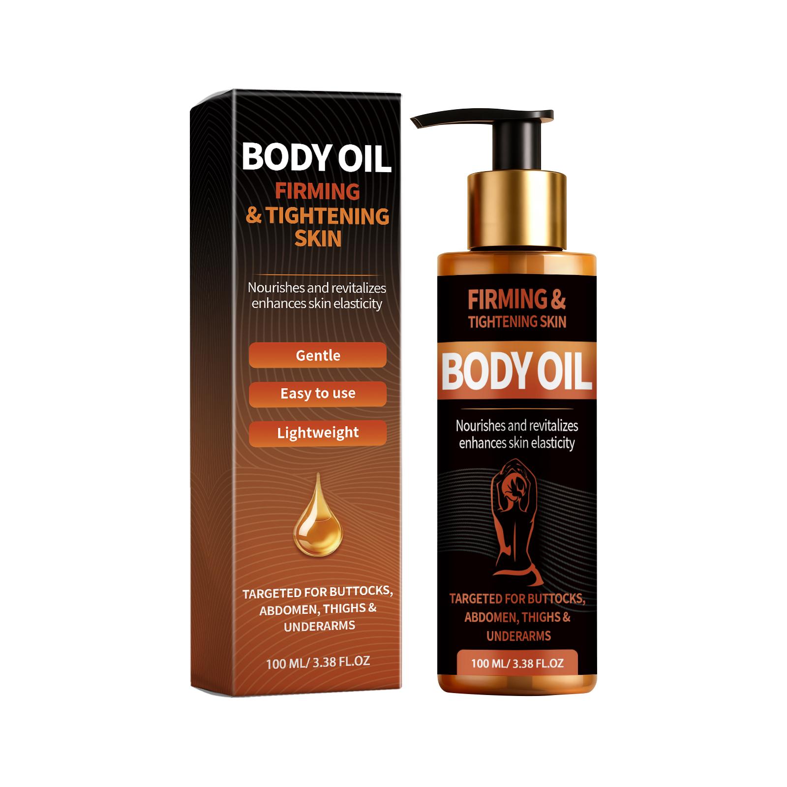Body Firming Oil Moisturizing Skin Tightening Care Lightweight Arm Leg Abdomen Buttocks Jojoba Oil Smooth Body Massage Oil 100ml 100ml Boxed