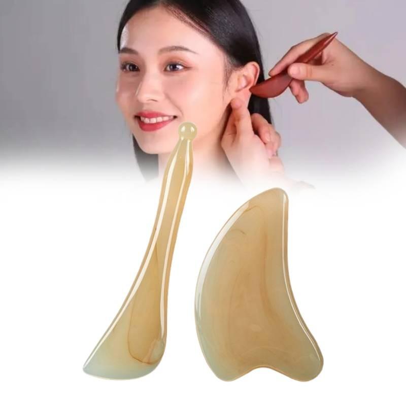 Premium Natural Resin Gua Sha Board For Facial And Neck Massage With Thick Design