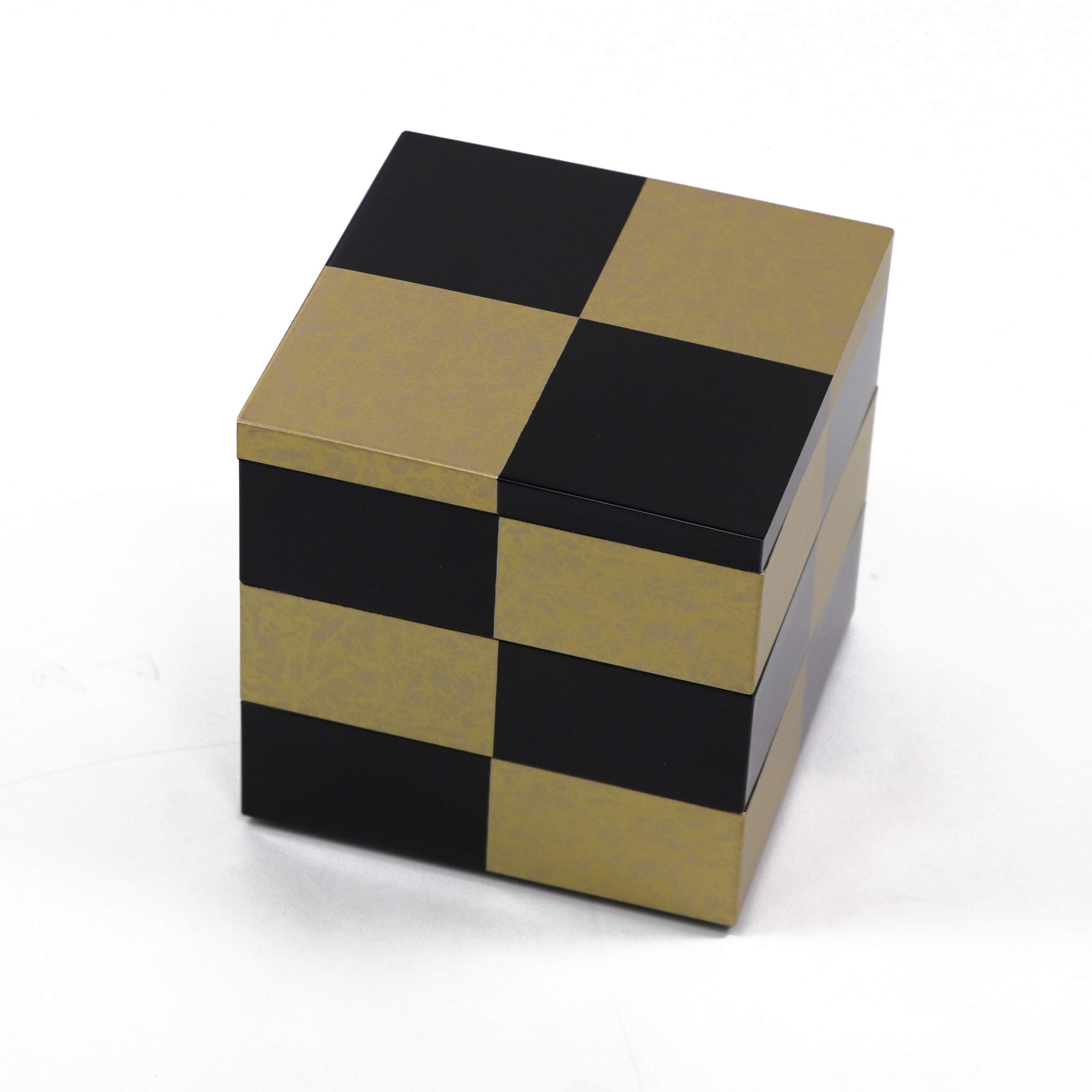 

Osaka Choseido Checkered Gold 12cm Black Yamanaka Lacquer Box with Original Cooler Bag and Bonus Perfect for Sports New Eve and 3-Tiered Included. чёрный