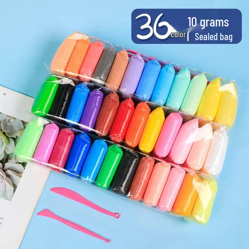 

10 г Сверхлегкий моделирующий пластилин - от 24 до 36 цветов для DIY