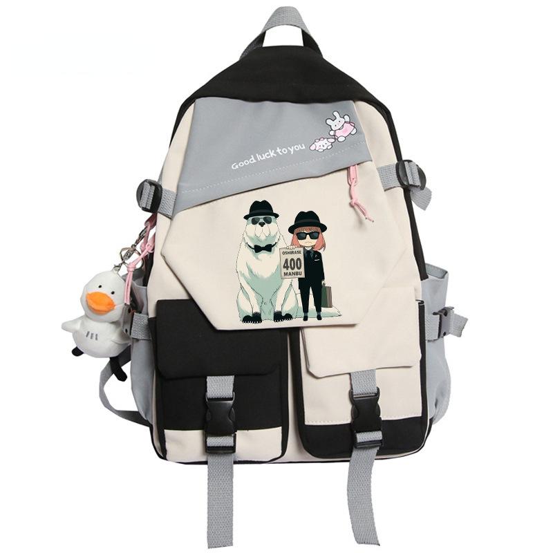 Backpack, Spy Play House, Large-Capacity Youth Schoolbag Outdoor Travel Bag Around Animation