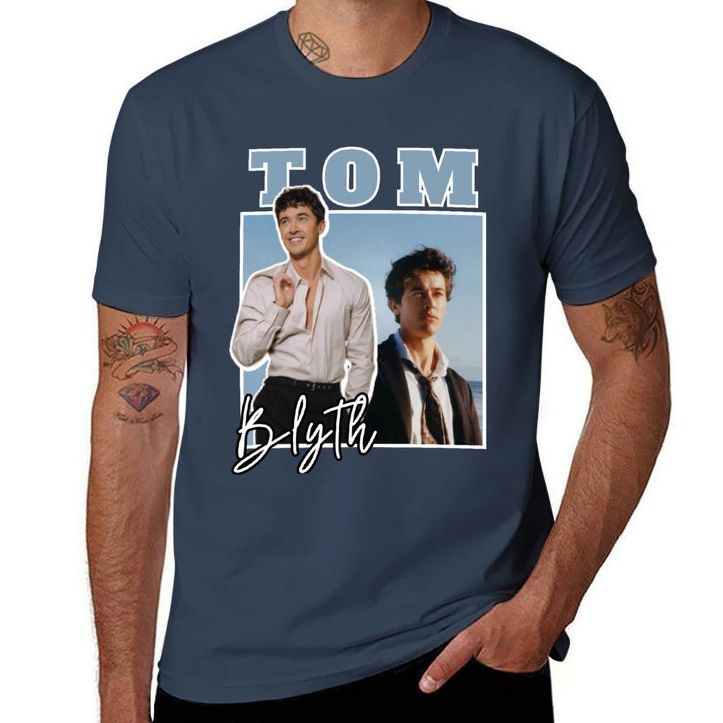 Tom Blyth (Actor) TShirt Casual Breathable Short Sleeve Top