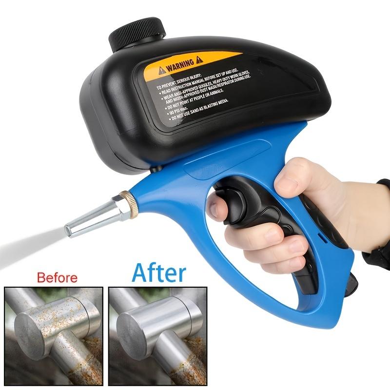 1pc Manual Pneumatic Sandblaster Gun - Air-Powered Sand Blaster with Small Nozzle for Rust Removal Sand Smedia Blasting
