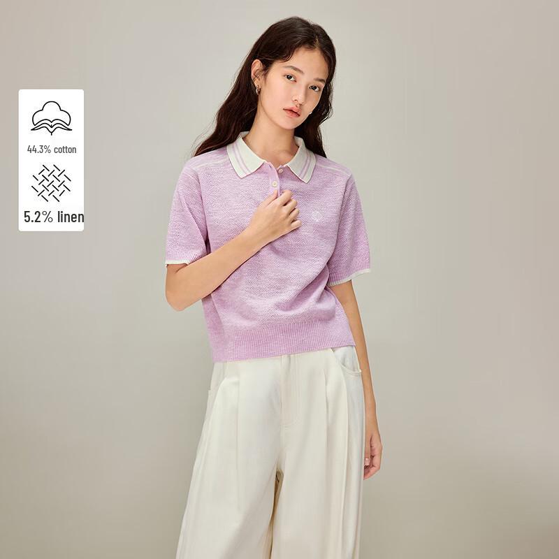 Женская трикотажная рубашка поло INMAN с коротким рукавом S