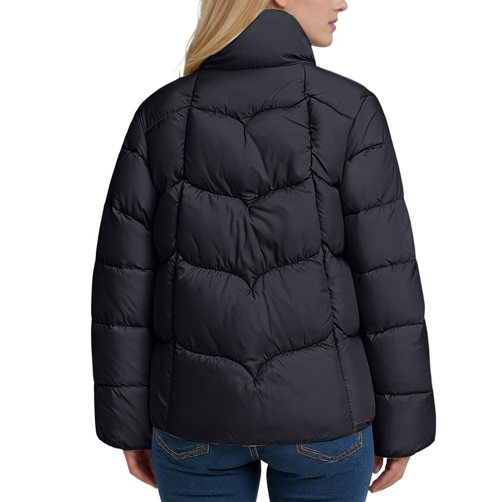 Women's Stand-up Collar Versatile Loose Warm Fashionable Cotton Jacket