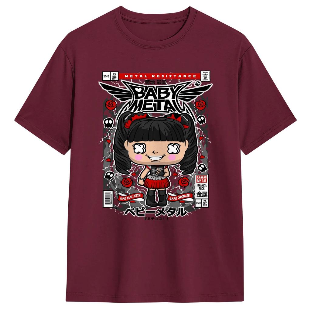 Babymetal World Tour 2026 TShirts for Unisex Novelty 100 Cotton Tees O Neck Short Sleeve T Shirt Original Clothes