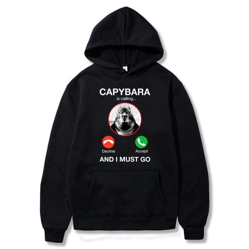 

Мужская толстовка с капюшоном Ok I Pull Up Capybara Graphic Print XXXL