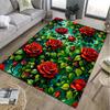 Multi Size Beautiful Roses Print Carpet for Living Room Bedroom Bedside Bathroom Floor Mat Area Rug Sofa Mat Home Decor
